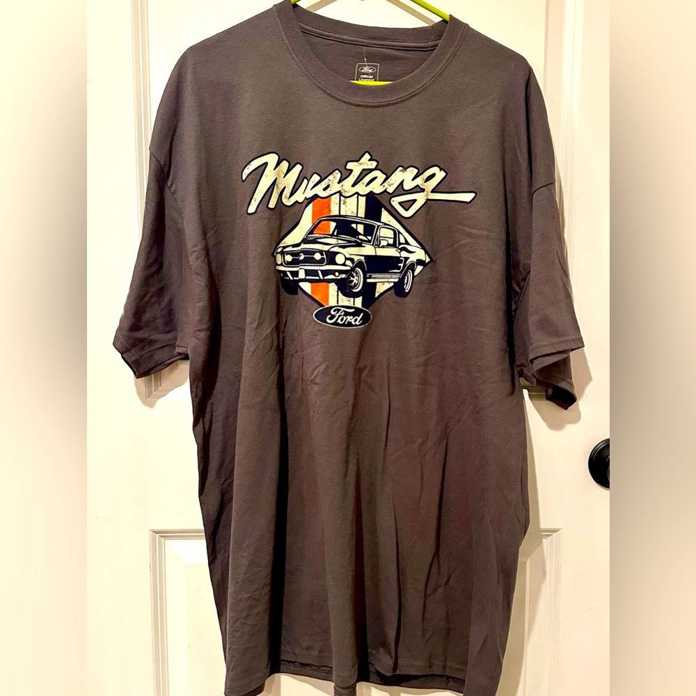 Ford Mustang T-Shirt Grey XXL NWT